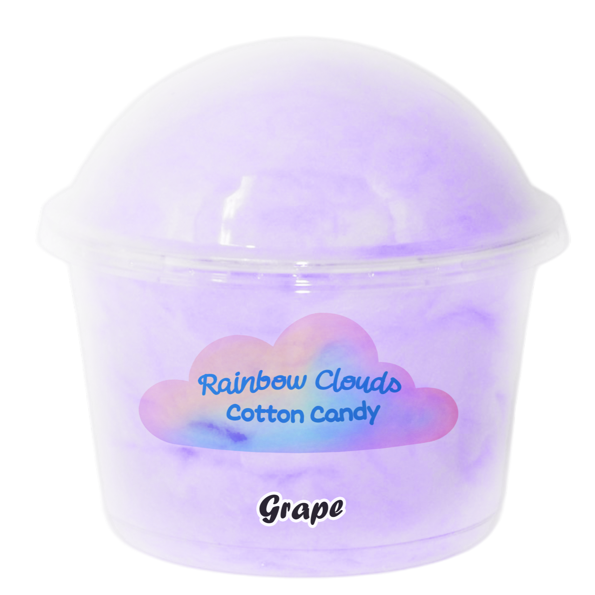 Grape cotton candy